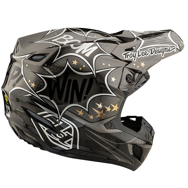 Image of Troy Lee Designs SKU 1717540 SE5 Carbon Cosmic Explosion MIPS Helmet Size: XS Colors: Gray (SKU 1717540)