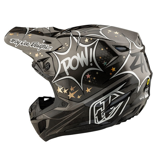 Image of Troy Lee Designs SKU 1717540 SE5 Carbon Cosmic Explosion MIPS Helmet Size: XS Colors: Gray (SKU 1717540)