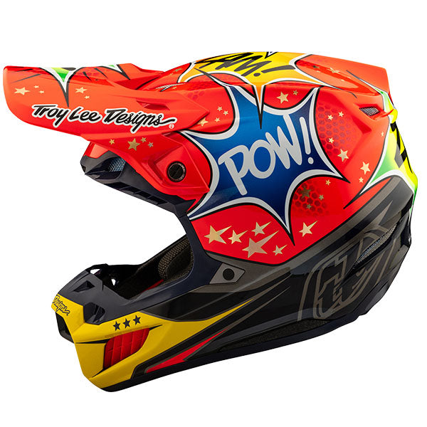 Image of Troy Lee Designs SKU 1827540 SE5 Composite Cosmic Explosion MIPS Helmet Size: XS Colors: Red (SKU 1827540)