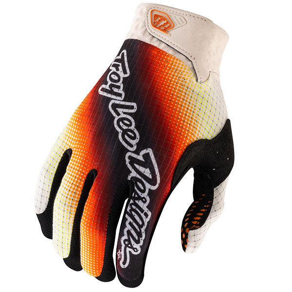Product image of TLD BTO Sports 0040 TLD M24D2 AIR GLOVE BLURR YEL 01 motocross gloves showing fit, construction, and colorway | Available at BTO Sports
