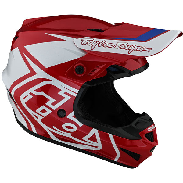Image of Troy Lee Designs SKU 1032520 GP Overload Helmet Size: XS Colors: Black/White (SKU 1032520)