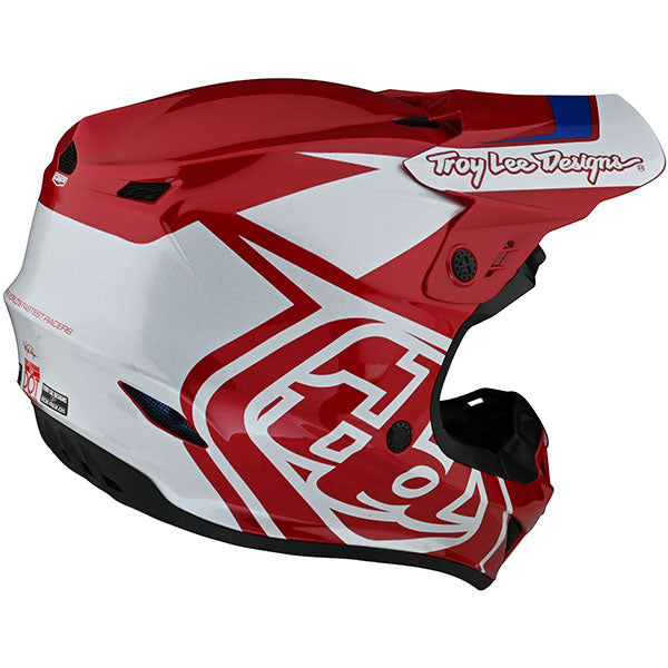 Image of Troy Lee Designs SKU 1032520 GP Overload Helmet Size: XS Colors: Black/White (SKU 1032520)
