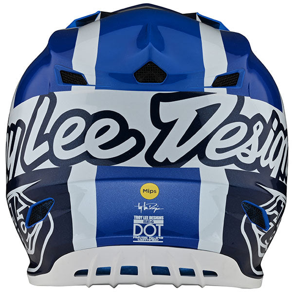 Image of Troy Lee Designs SKU 1099700 SE4 Polyacrylite Quattro Helmet Size: XS Colors: Blue (SKU 1099700)