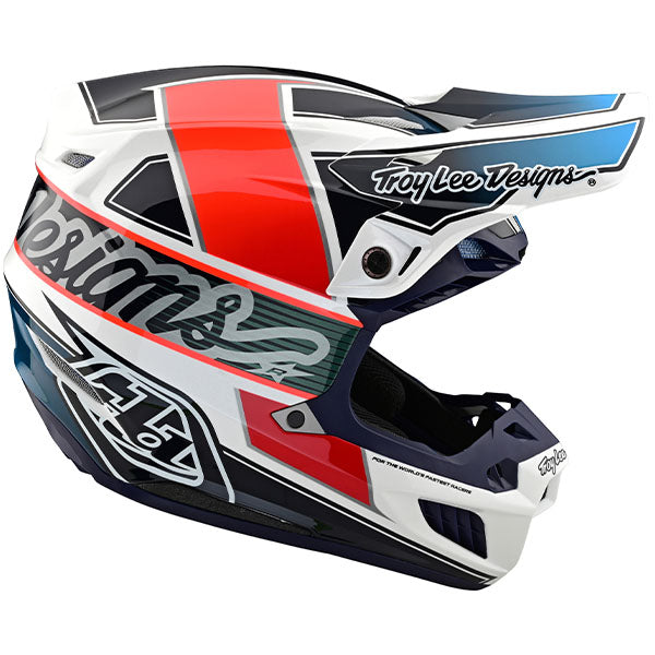 Image of Troy Lee Designs SKU 1820050 SE5 Composite Team Helmet Size: XS Colors: Orange/Blue (SKU 1820050)