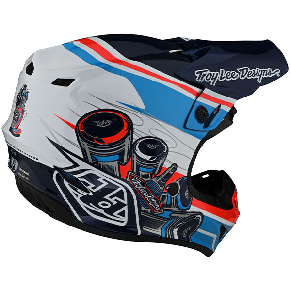 Image of Troy Lee Designs SKU 1123280 SE4 Polyacrylite Skooly Helmet (Youth) Size: Y-MD Colors: Black/Yellow (SKU 1123280)