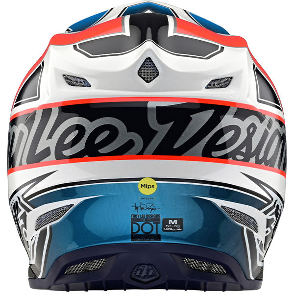 Image of Troy Lee Designs SKU 1820050 SE5 Composite Team Helmet Size: XS Colors: Orange/Blue (SKU 1820050)