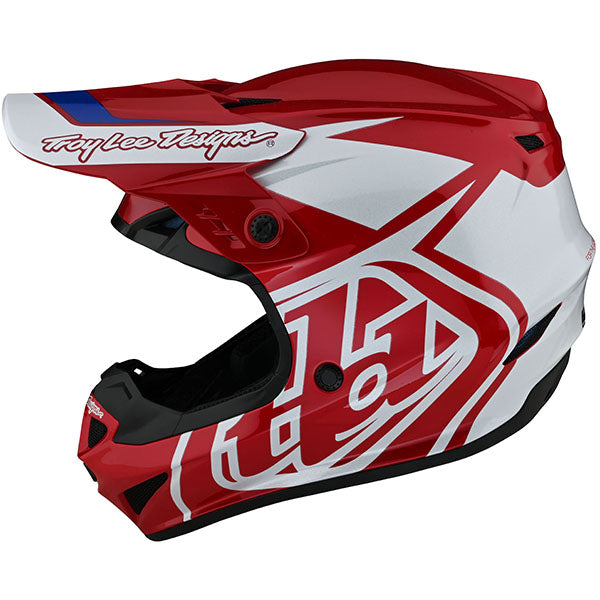Image of Troy Lee Designs SKU 1032520 GP Overload Helmet Size: XS Colors: Black/White (SKU 1032520)