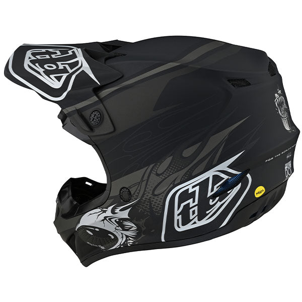Image of Troy Lee Designs SKU 1093280 SE4 Polyacrylite Skooly Helmet Size: SM Colors: Black (SKU 1093280)