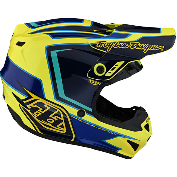 Image of Troy Lee Designs SKU 1035360 GP Ritn Helmet Size: XS Colors: Yellow (SKU 1035360)