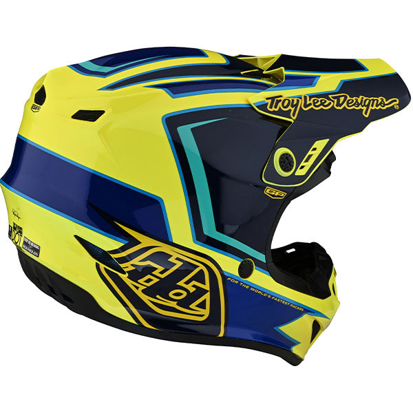 Image of Troy Lee Designs SKU 1035360 GP Ritn Helmet Size: XS Colors: Yellow (SKU 1035360)