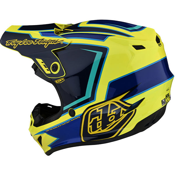Image of Troy Lee Designs SKU 1035360 GP Ritn Helmet Size: XS Colors: Yellow (SKU 1035360)