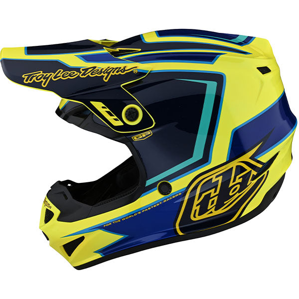 Image of Troy Lee Designs SKU 1035360 GP Ritn Helmet Size: XS Colors: Yellow (SKU 1035360)