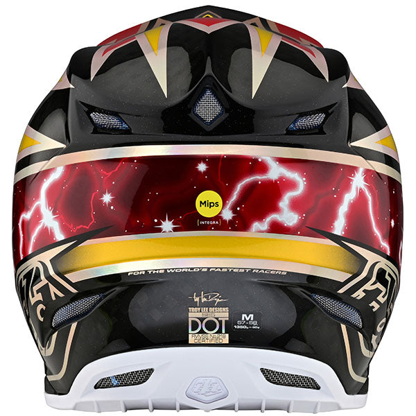 Image of Troy Lee Designs SKU 1713250 SE5 Carbon Lightning Helmet Size: XS Colors: Black (SKU 1713250)