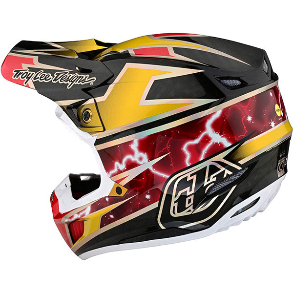 Image of Troy Lee Designs SKU 1713250 SE5 Carbon Lightning Helmet Size: XS Colors: Black (SKU 1713250)