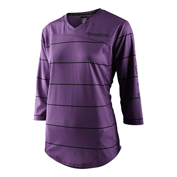 Product image of Troy Lee Designs - Mischief Pinstripe Jersey (MTB) (Womens) SKU:359317015 | Sizes: SM–XL | Designed for Mountain Bike, BMX and E-Bike riders | Available at BTO Sports
