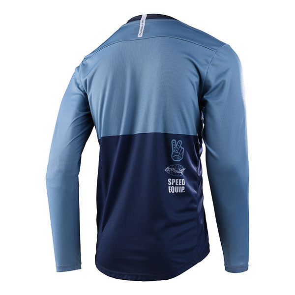 Product image of Troy Lee Designs - Flowline LS Scripter Jersey (MTB) SKU:346916013 | Sizes: SM–XL | Designed for Mountain Bike, BMX and E-Bike riders | Available at BTO Sports