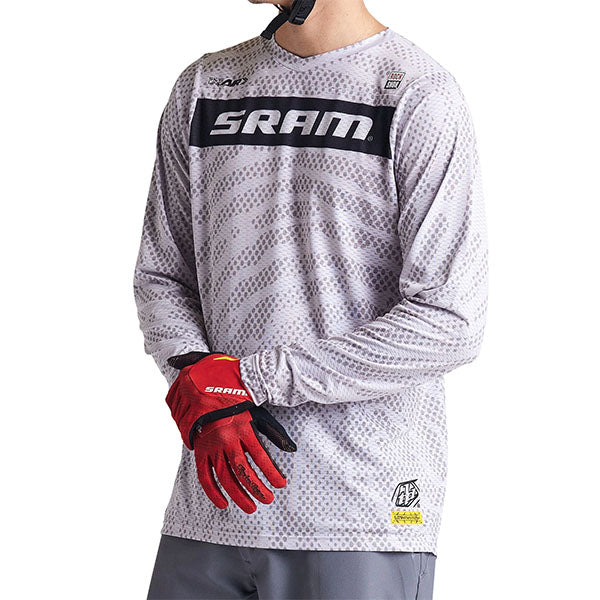 Product image of Troy Lee Designs - Skyline Air LS Sram Roots Jersey (MTB) SKU:345498002 | Sizes: SM, MD, LG, XL, 2XL | Designed for Mountain Bike, BMX and E-Bike riders | Available at BTO Sports