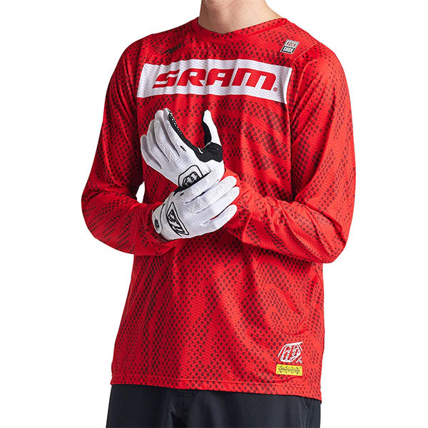 Product image of Troy Lee Designs - Skyline Air LS Sram Roots Jersey (MTB) SKU:345498012 | Sizes: SM, MD, LG, XL, 2XL | Designed for Mountain Bike, BMX and E-Bike riders | Available at BTO Sports