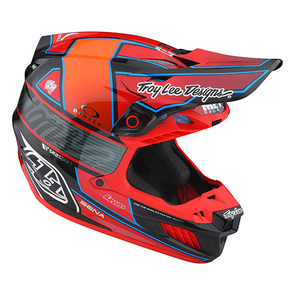 Image of Troy Lee Designs SKU 1710050 SE5 Carbon Team Helmet Size: XS Colors: Red (SKU 1710050)