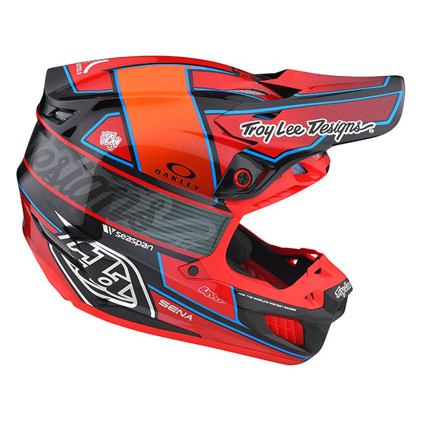 Image of Troy Lee Designs SKU 1710050 SE5 Carbon Team Helmet Size: XS Colors: Red (SKU 1710050)