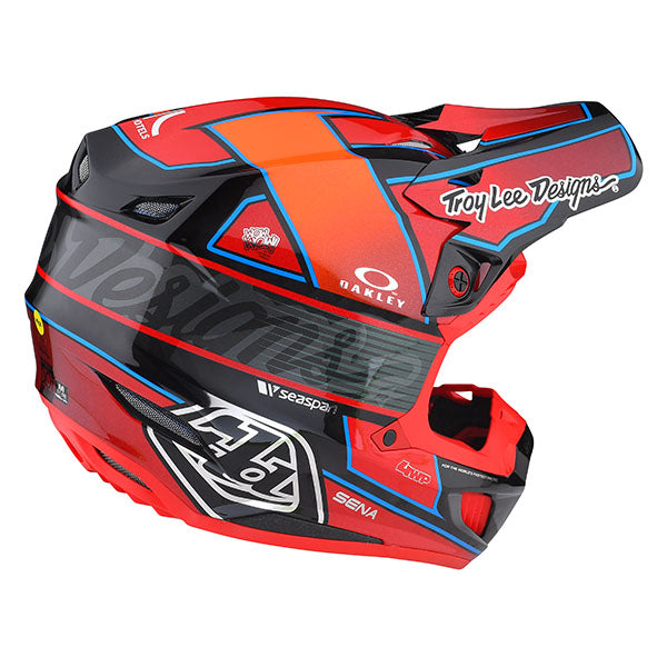 Image of Troy Lee Designs SKU 1710050 SE5 Carbon Team Helmet Size: XS Colors: Red (SKU 1710050)
