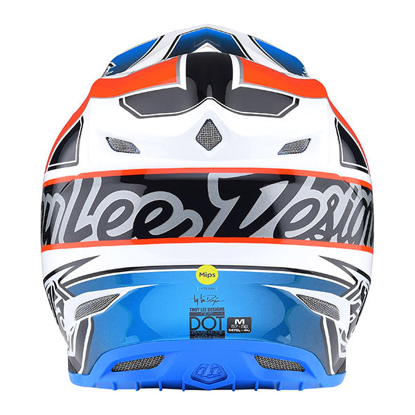 Image of Troy Lee Designs SKU 1820050 SE5 Composite Team Helmet Size: XS Colors: Orange/Blue (SKU 1820050)