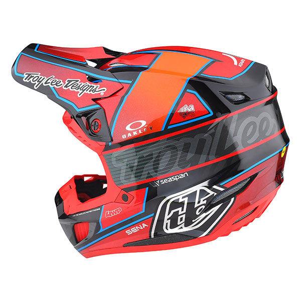 Image of Troy Lee Designs SKU 1710050 SE5 Carbon Team Helmet Size: XS Colors: Red (SKU 1710050)