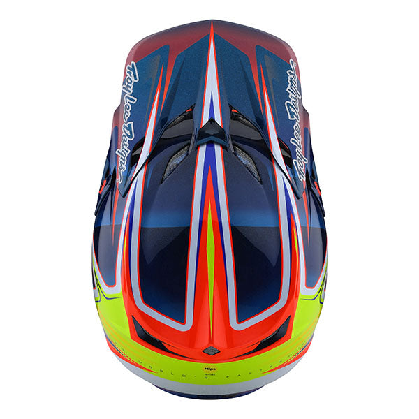 Image of Troy Lee Designs SKU 1713240 SE5 Carbon Lines Helmet Size: XS Colors: Blue (SKU 1713240)