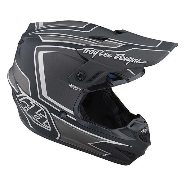 Image of Troy Lee Designs SKU 1035360 GP Ritn Helmet Size: XS Colors: Matte Black/Gray (SKU 1035360)