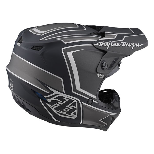 Image of Troy Lee Designs SKU 1035360 GP Ritn Helmet Size: XS Colors: Matte Black/Gray (SKU 1035360)