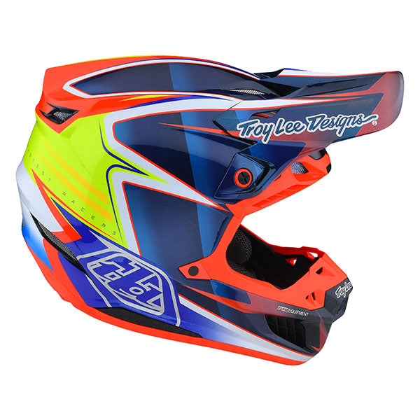 Image of Troy Lee Designs SKU 1713240 SE5 Carbon Lines Helmet Size: XS Colors: Blue (SKU 1713240)