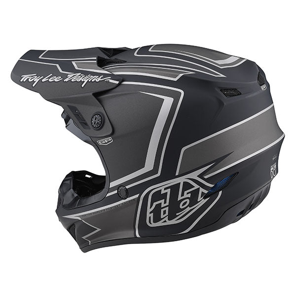 Image of Troy Lee Designs SKU 1035360 GP Ritn Helmet Size: XS Colors: Matte Black/Gray (SKU 1035360)