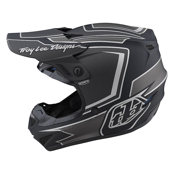Image of Troy Lee Designs SKU 1035360 GP Ritn Helmet Size: XS Colors: Matte Black/Gray (SKU 1035360)