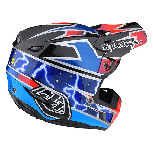 Image of Troy Lee Designs SKU 1823250 SE5 Composite Lightning Helmet Size: XS Colors: Blue (SKU 1823250)