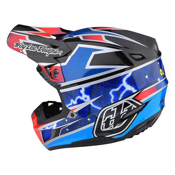 Image of Troy Lee Designs SKU 1823250 SE5 Composite Lightning Helmet Size: XS Colors: Blue (SKU 1823250)