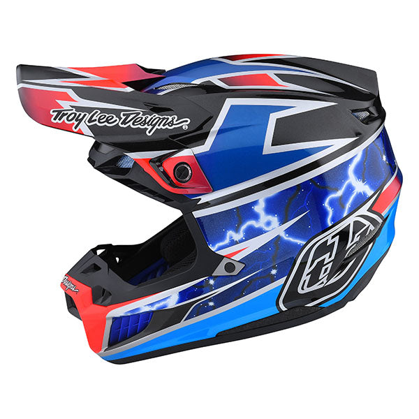 Image of Troy Lee Designs SKU 1823250 SE5 Composite Lightning Helmet Size: XS Colors: Blue (SKU 1823250)