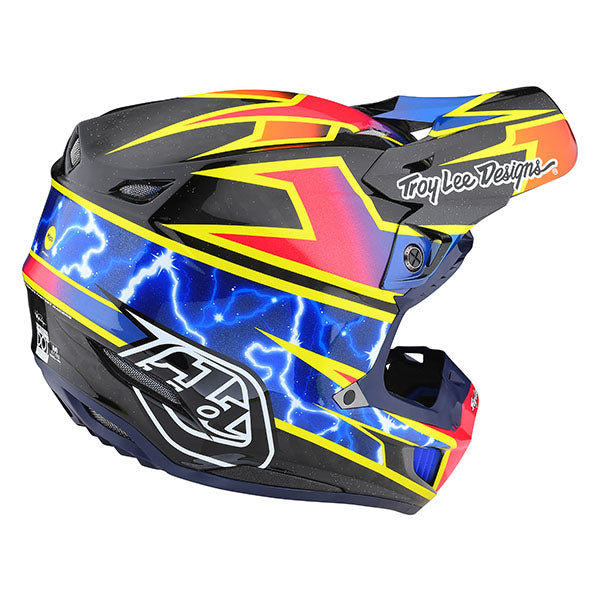 Image of Troy Lee Designs SKU 1713250 SE5 Carbon Lightning Helmet Size: XS Colors: Black (SKU 1713250)