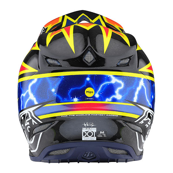Image of Troy Lee Designs SKU 1713250 SE5 Carbon Lightning Helmet Size: XS Colors: Black (SKU 1713250)
