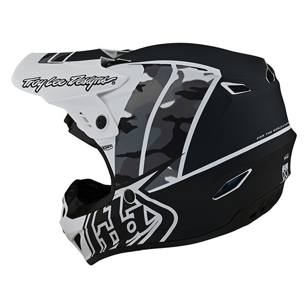 Image of Troy Lee Designs SKU 1035350 GP Nova Camo Helmet Size: XS Colors: White (SKU 1035350)