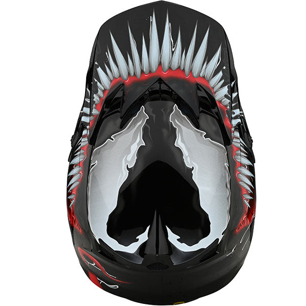 Image of Troy Lee Designs SKU 1093230 LE SE4 Polyacrylite Venom Helmet Size: XS Colors: Black (SKU 1093230)