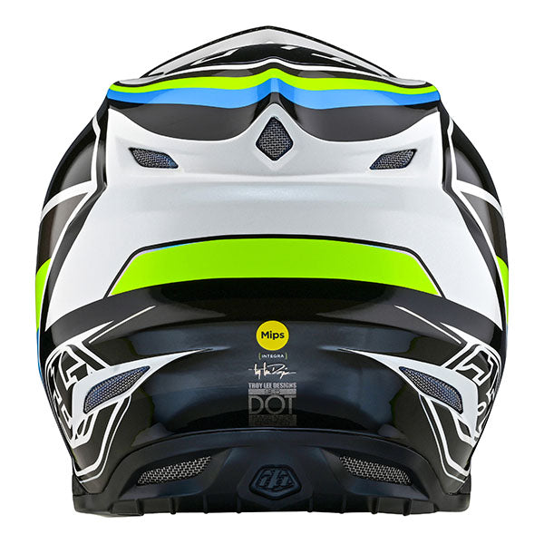 Image of Troy Lee Designs SKU 1820010 SE5 Composite Reverb Helmet Size: XS Colors: White/Blue (SKU 1820010)