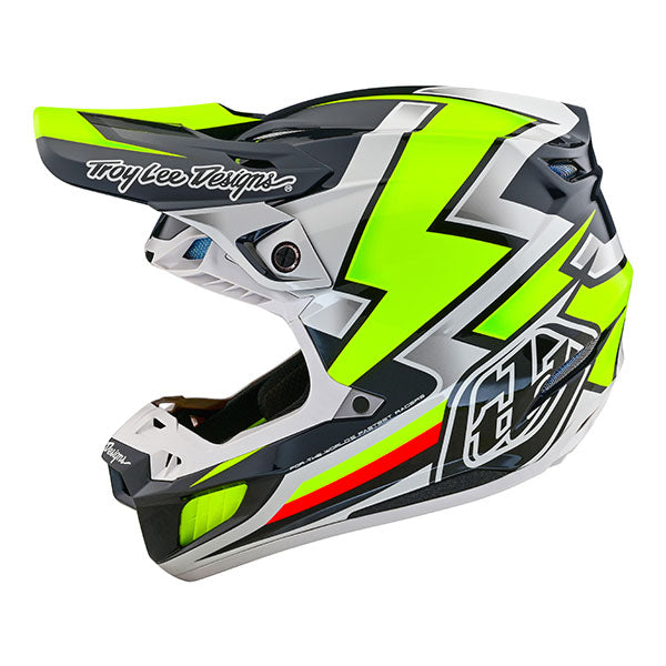 Image of Troy Lee Designs SKU 1825310 SE5 Composite Ever Helmet Size: XS Colors: Gray/Yellow (SKU 1825310)