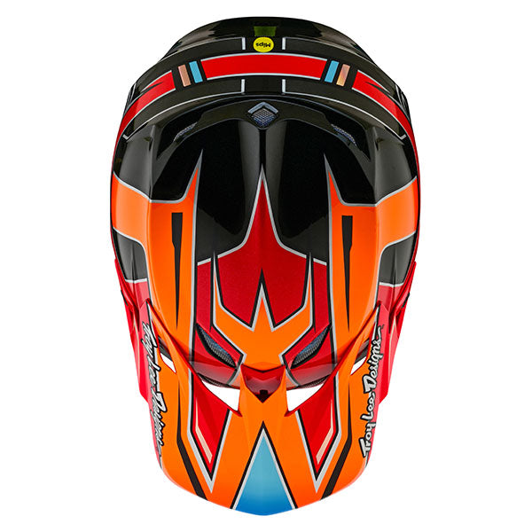 Image of Troy Lee Designs SKU 1820800 SE5 Composite Efix Helmet Size: XS Colors: Blue/Orange (SKU 1820800)