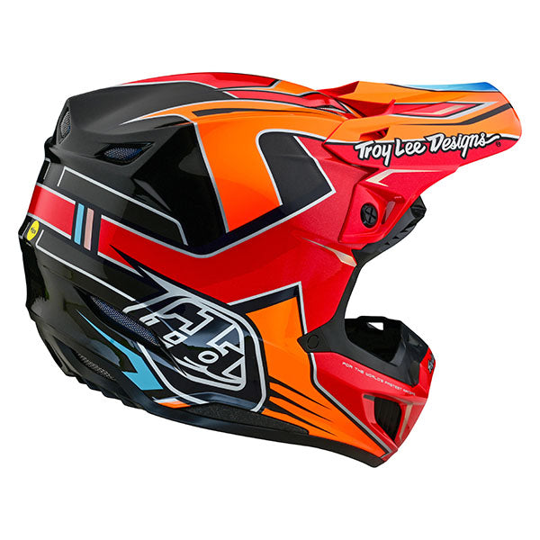 Image of Troy Lee Designs SKU 1820800 SE5 Composite Efix Helmet Size: XS Colors: Blue/Orange (SKU 1820800)