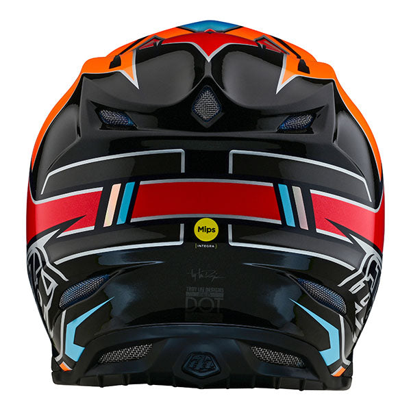 Image of Troy Lee Designs SKU 1820800 SE5 Composite Efix Helmet Size: XS Colors: Blue/Orange (SKU 1820800)