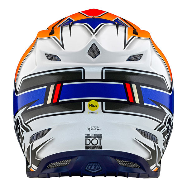 Image of Troy Lee Designs SKU 1820800 SE5 Composite Efix Helmet Size: XS Colors: Blue/Orange (SKU 1820800)