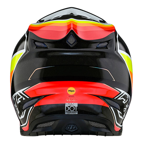 Image of Troy Lee Designs SKU 1710010 SE5 Carbon Reverb Helmet Size: XS Colors: Black/Sunset (SKU 1710010)