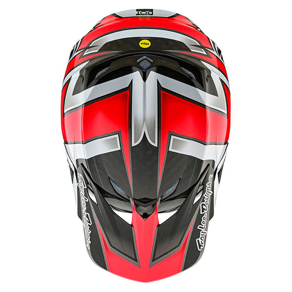 Image of Troy Lee Designs SKU 1715310 SE5 Carbon Ever Helmet Size: XS Colors: Black/Red (SKU 1715310)