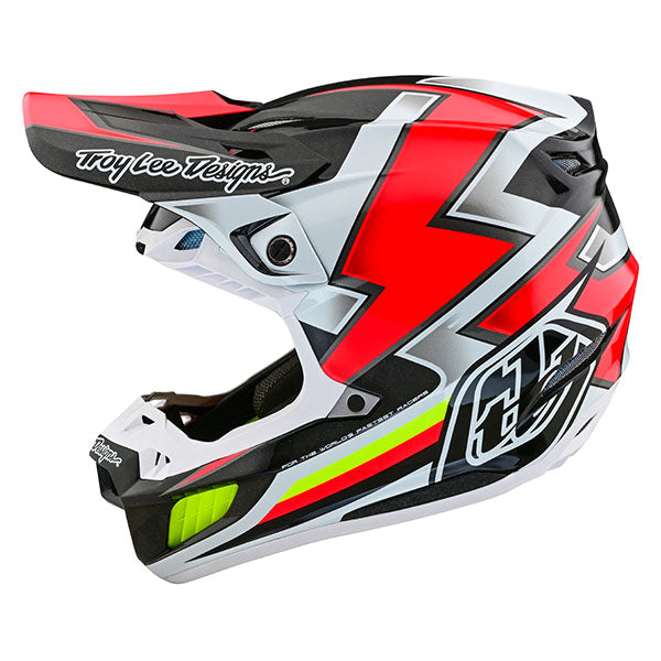 Image of Troy Lee Designs SKU 1715310 SE5 Carbon Ever Helmet Size: XS Colors: Black/Red (SKU 1715310)