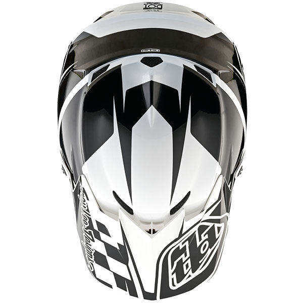 Image of Troy Lee Designs SKU 1036390 GP Check Up Helmet Size: XS Colors: White/Black (SKU 1036390)
